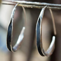 Simple Large Circle Earrings - Luna-State of Style