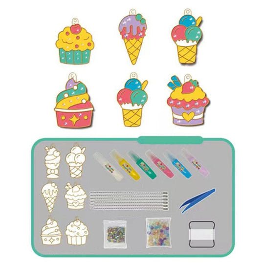 Creative craft kit for children – make your own sparkly hanging decorations