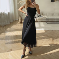Sleeveless Airy Midi Dress with Flattering Fit – Marlene-Black-XS-State of Style