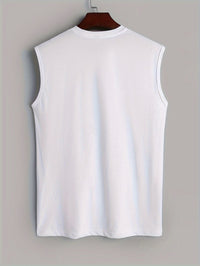 Sleeveless shirt with bird print cotton summer look - Noah (1+1 FREE)-White-M(48)-State of Style