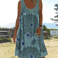 Sleeveless Summer Dress – Miranda | Airy & Comfortable-Olive green-S-State of Style