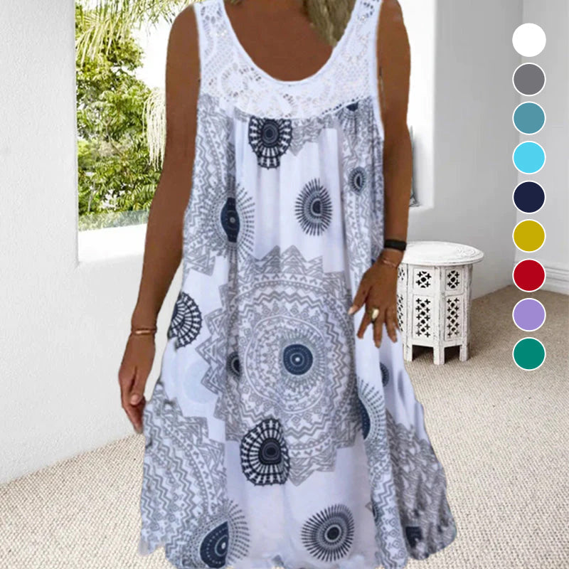Sleeveless Summer Dress – Miranda | Airy & Comfortable-White-S-State of Style