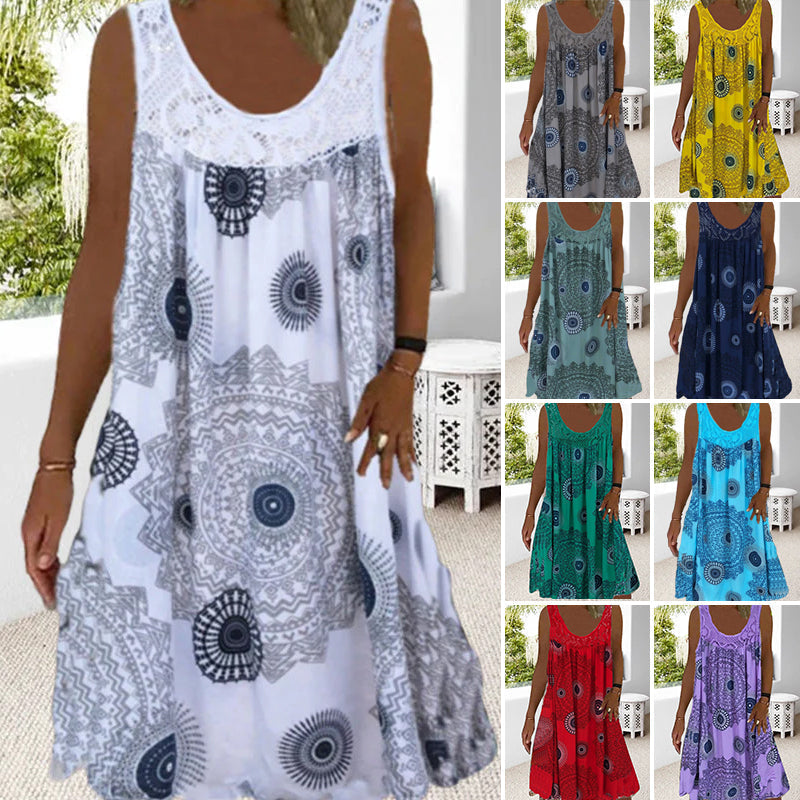 Sleeveless Summer Dress – Miranda | Airy & Comfortable-White-S-State of Style