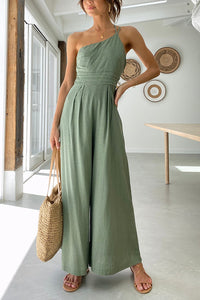 Sleeveless Women's Jumpsuit with Relaxed Fit – Mireille-Light green-S-State of Style