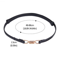 Slim Adjustable Dress Belt | Elegant & Versatile-Black-1-State of Style