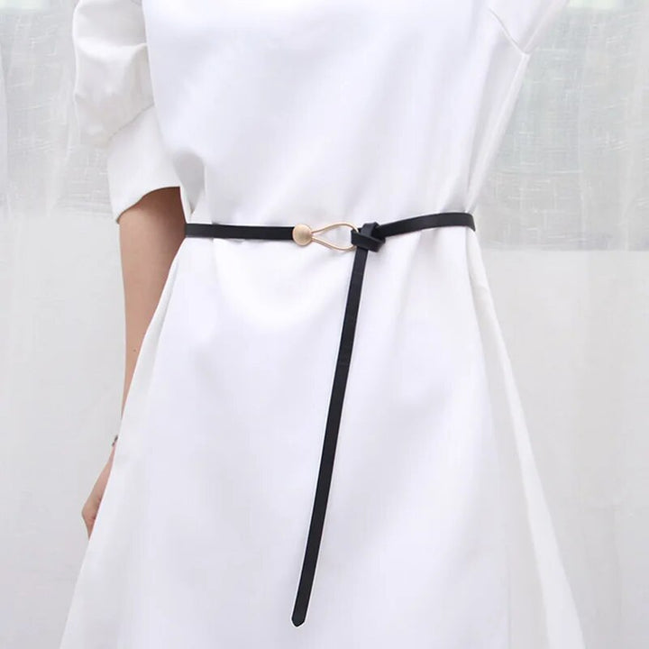 Slim Adjustable Dress Belt | Elegant & Versatile-Black-1-State of Style