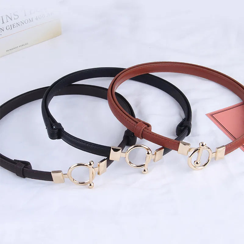 Slim Adjustable Dress Belt | Elegant & Versatile-Black-1-State of Style