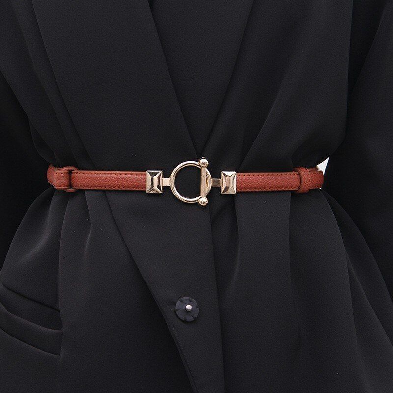 Slim Adjustable Dress Belt | Elegant & Versatile-Camel-3-State of Style