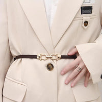 Slim Adjustable Dress Belt | Elegant & Versatile-Coffee-9-State of Style