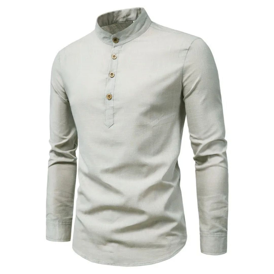 Slim-Fit Business Shirt Albert – Classic Formal & Casual Style-Grey-M-State of Style