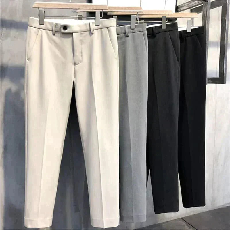 Slim Fit Formal Men's Trousers – Milan-Black-28-State of Style