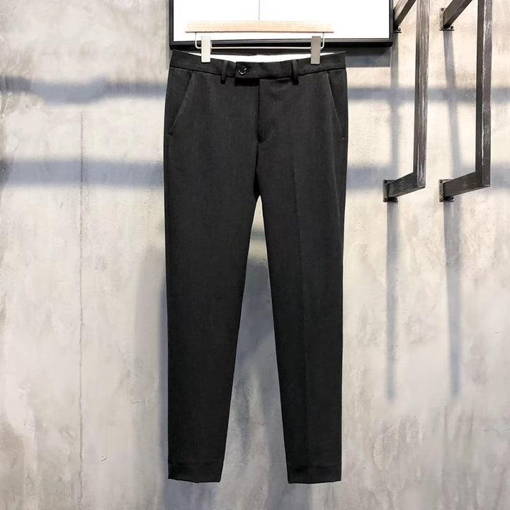 Slim Fit Formal Men's Trousers – Milan-Black-28-State of Style