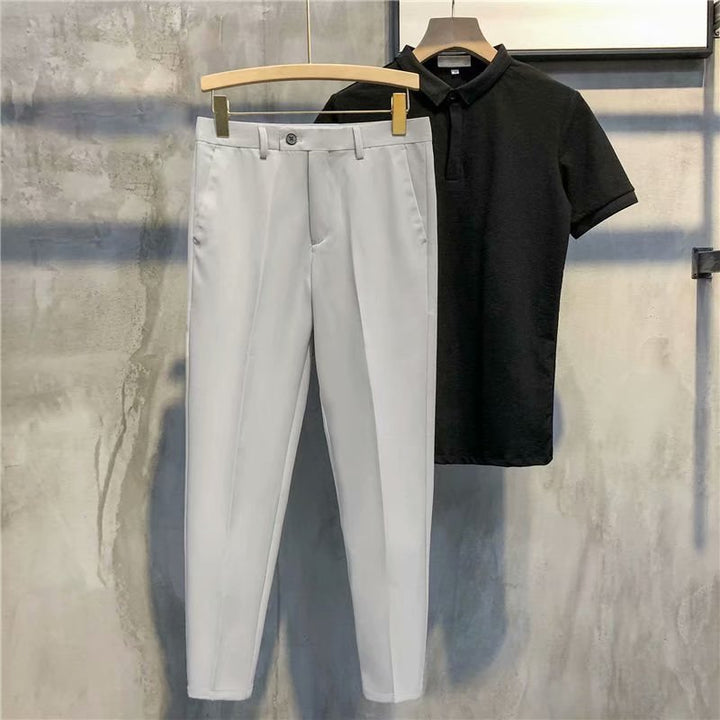 Slim Fit Formal Men's Trousers – Milan-Black-28-State of Style