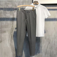 Slim Fit Formal Men's Trousers – Milan-Dark grey-28-State of Style
