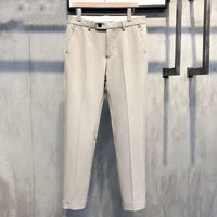 Slim Fit Formal Men's Trousers – Milan-Khaki-28-State of Style