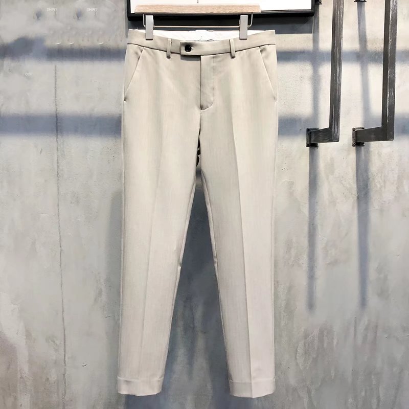 Slim Fit Formal Men's Trousers – Milan-Khaki-28-State of Style