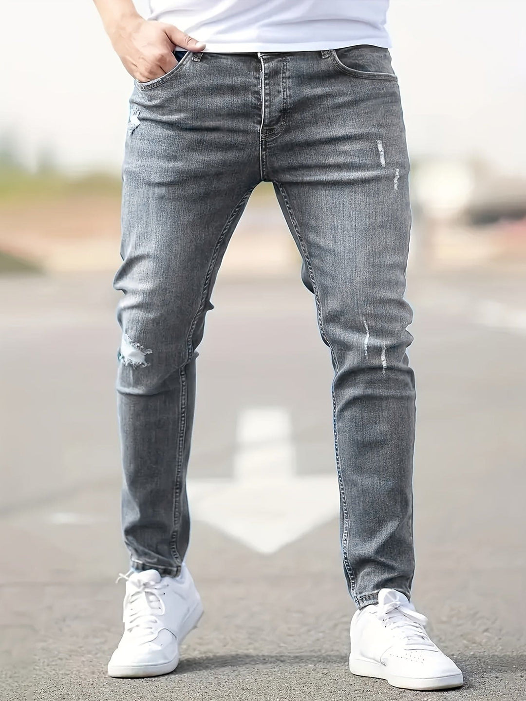 Slim Fit Jeans - Joris-Grey-XS-State of Style