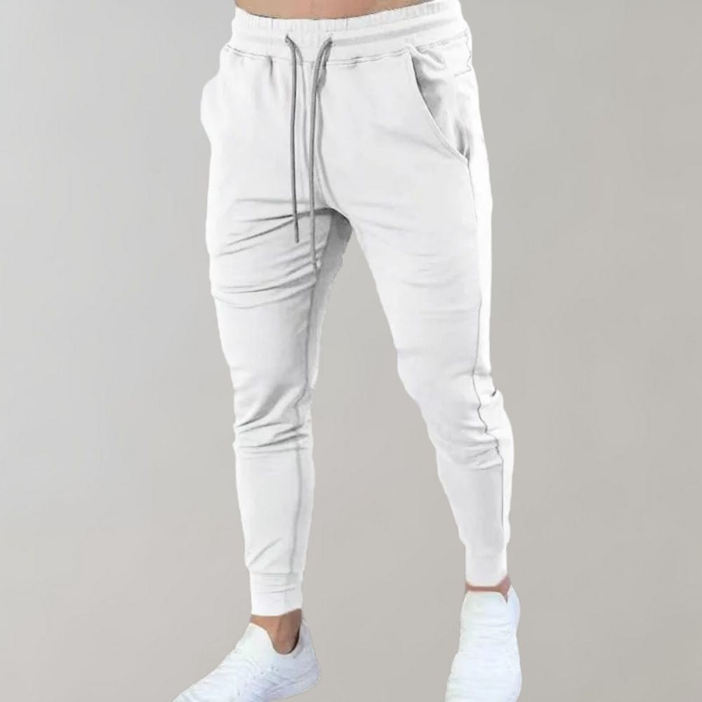 Slim Fit Men’s Joggers - Orion-White-M-State of Style