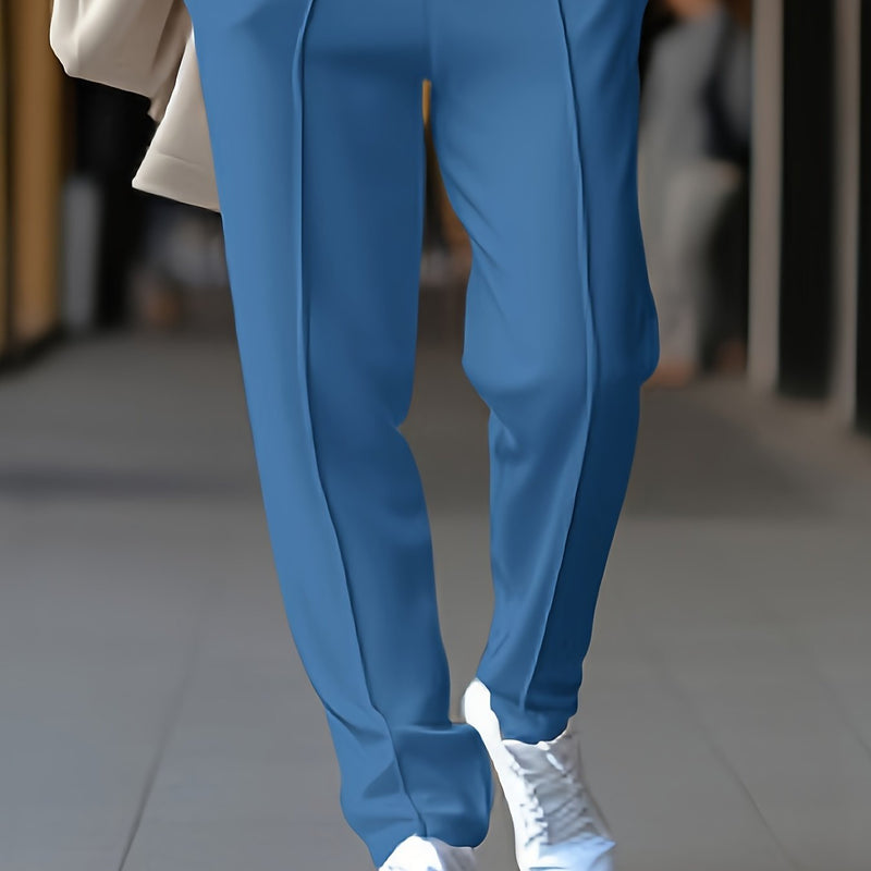 Slim Fit Stretch Chino - Max-Sea Blue-M-State of Style