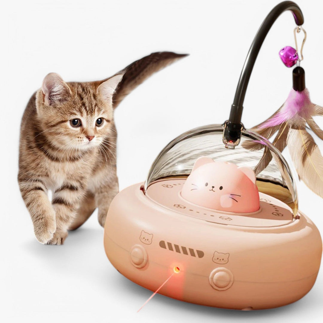Slim Laser Cat Toy with Rainbow Light - Nola-Pink-State of Style