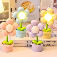 Small Flower Relaxing Table Lamp - BlossomGlow-Pink-State of Style