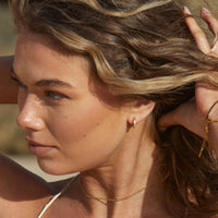 Small Hoops with Zirconia - Amara-Gold-State of Style