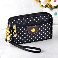Small Wristlet Wallet with Zipper-Black-State of Style