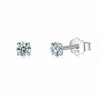 Small Zirconia Earrings - Lynette-2 mm-Silver-State of Style