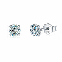 Small Zirconia Earrings - Lynette-2.5 mm-Silver-State of Style