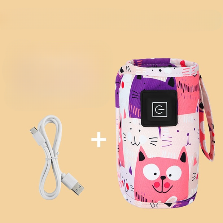 Smart and Portable Bottle Warmer - MilkWarmer Go-Pink-State of Style