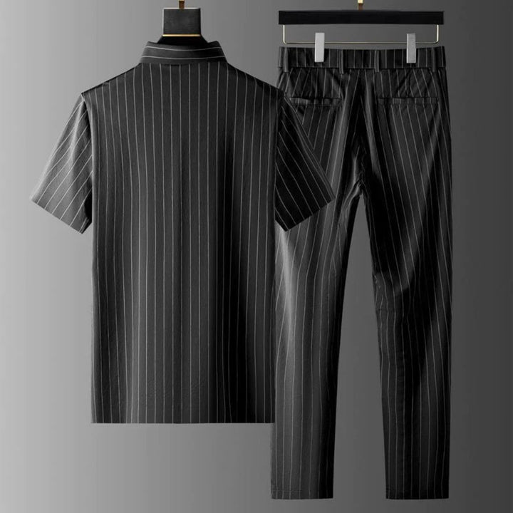 Smart Casual Polo & Trouser Set | Stylish & Comfortable-Black-S-State of Style