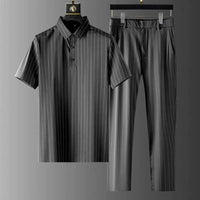 Smart Casual Polo & Trouser Set | Stylish & Comfortable-Gray-S-State of Style