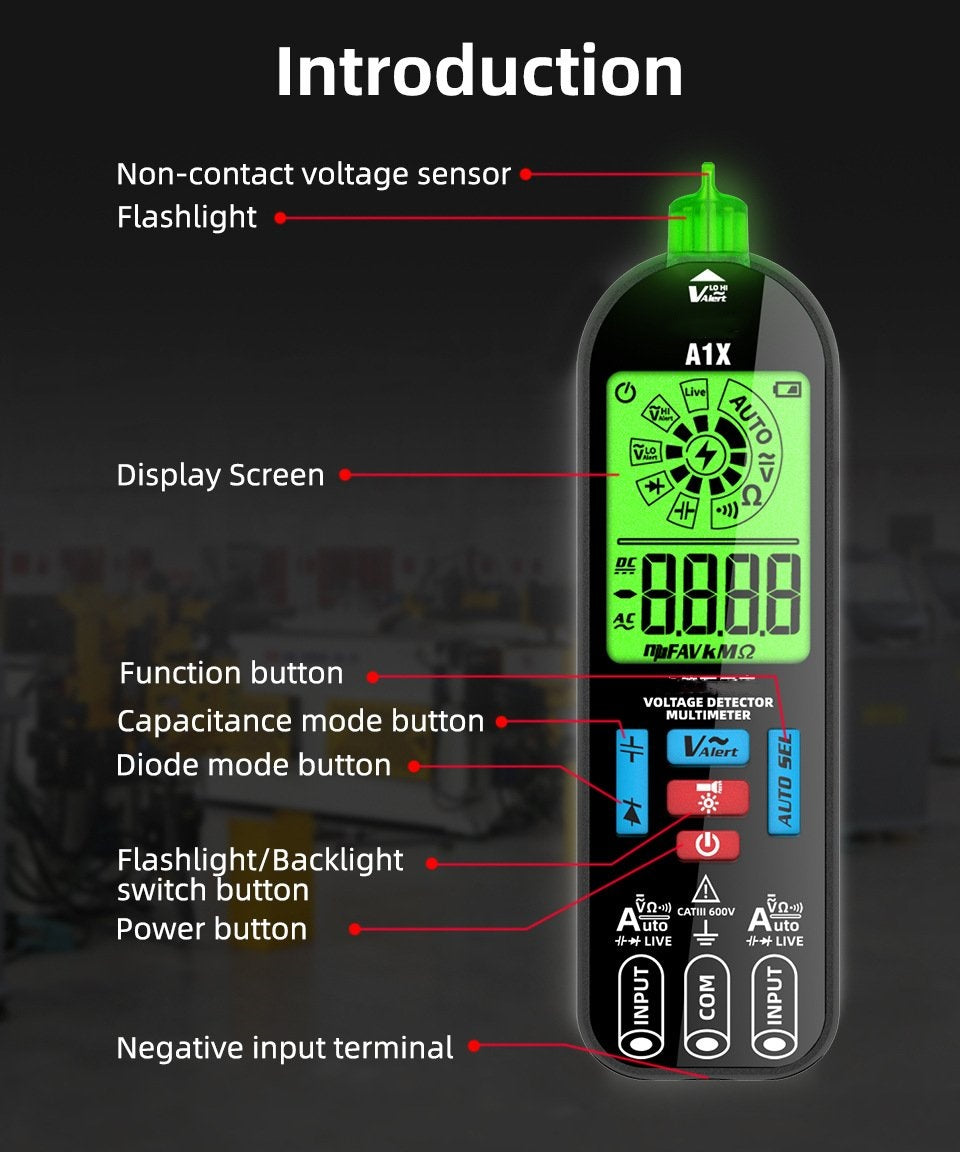 Smart Digital Multimeter – Voltago A1X-Standard-State of Style