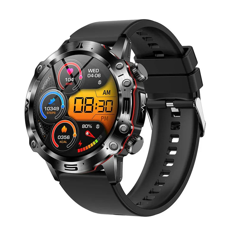 Smart Health Tracker with Glucose and ECG Measurement - HealthPro-Black-State of Style