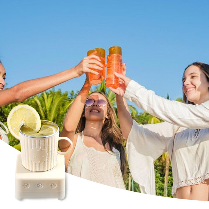 Smart Mug with Fast Cooling and Heating - ThermoMug-Yellow-State of Style