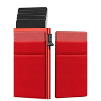 SMART RFID CREDIT CARD HOLDER - THIN MINI METAL WALLET FOR MEN-Red-State of Style