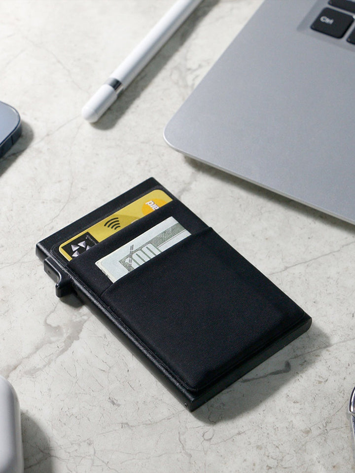 SMART RFID CREDIT CARD HOLDER - THIN MINI METAL WALLET FOR MEN-Style2 gold-State of Style