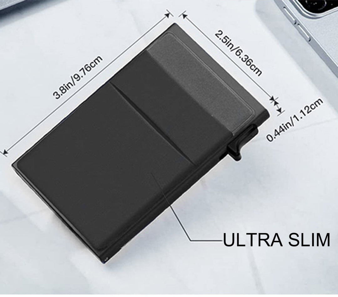 SMART RFID CREDIT CARD HOLDER - THIN MINI METAL WALLET FOR MEN-Style2 gold-State of Style