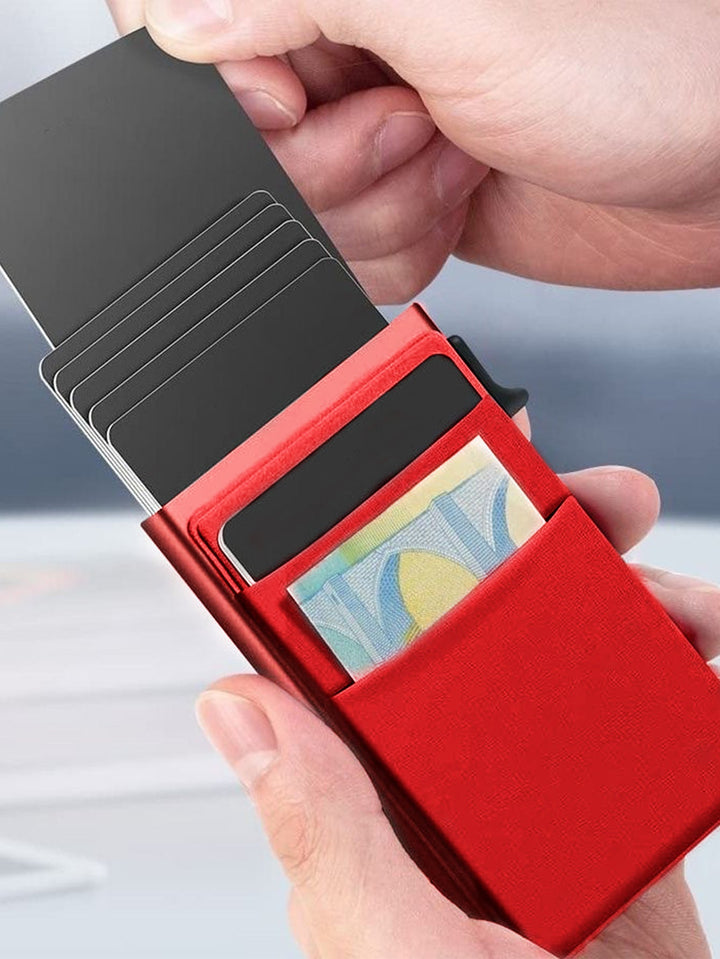SMART RFID CREDIT CARD HOLDER - THIN MINI METAL WALLET FOR MEN-Style2 gold-State of Style