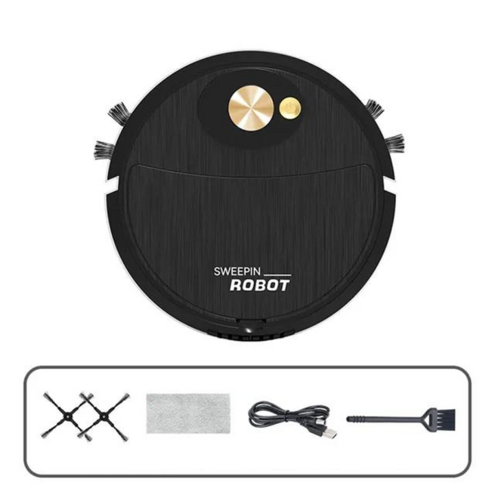 Smart Robot Vacuum Cleaner for Effortless Cleaning - SmartClean-Black-State of Style
