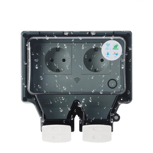 Smart WiFi Outdoor Socket with IP66 Waterproof Rating - Voltura-2 Sockets-State of Style