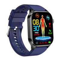 Smartwatch with ECG, Blood Sugar, and Blood Pressure Monitoring – HealthSync-Blue-State of Style