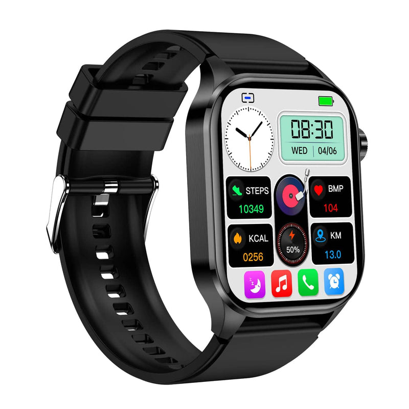 Smartwatch with ECG, Blood Sugar, and Blood Pressure Monitoring – HealthSync-Blue-State of Style