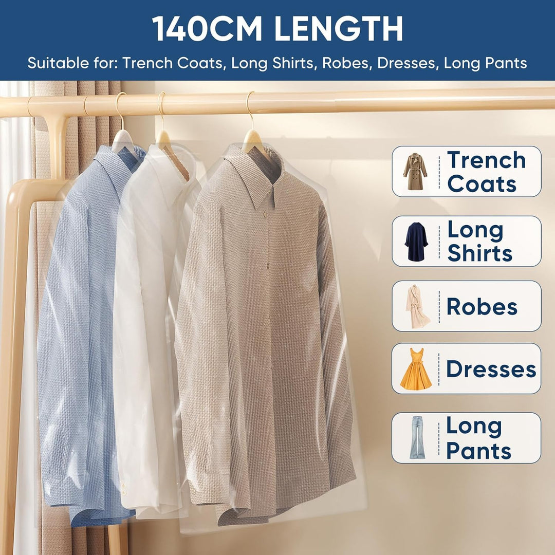 Clear Garment Bag Set – Set of Protective Covers for Clothes & Travel