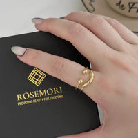 Smiley Adjustable Ring - Mila-Gold-State of Style