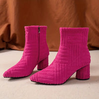 Smooth Ladies' Boots with Block Heel - Selene-Black-3.5-State of Style