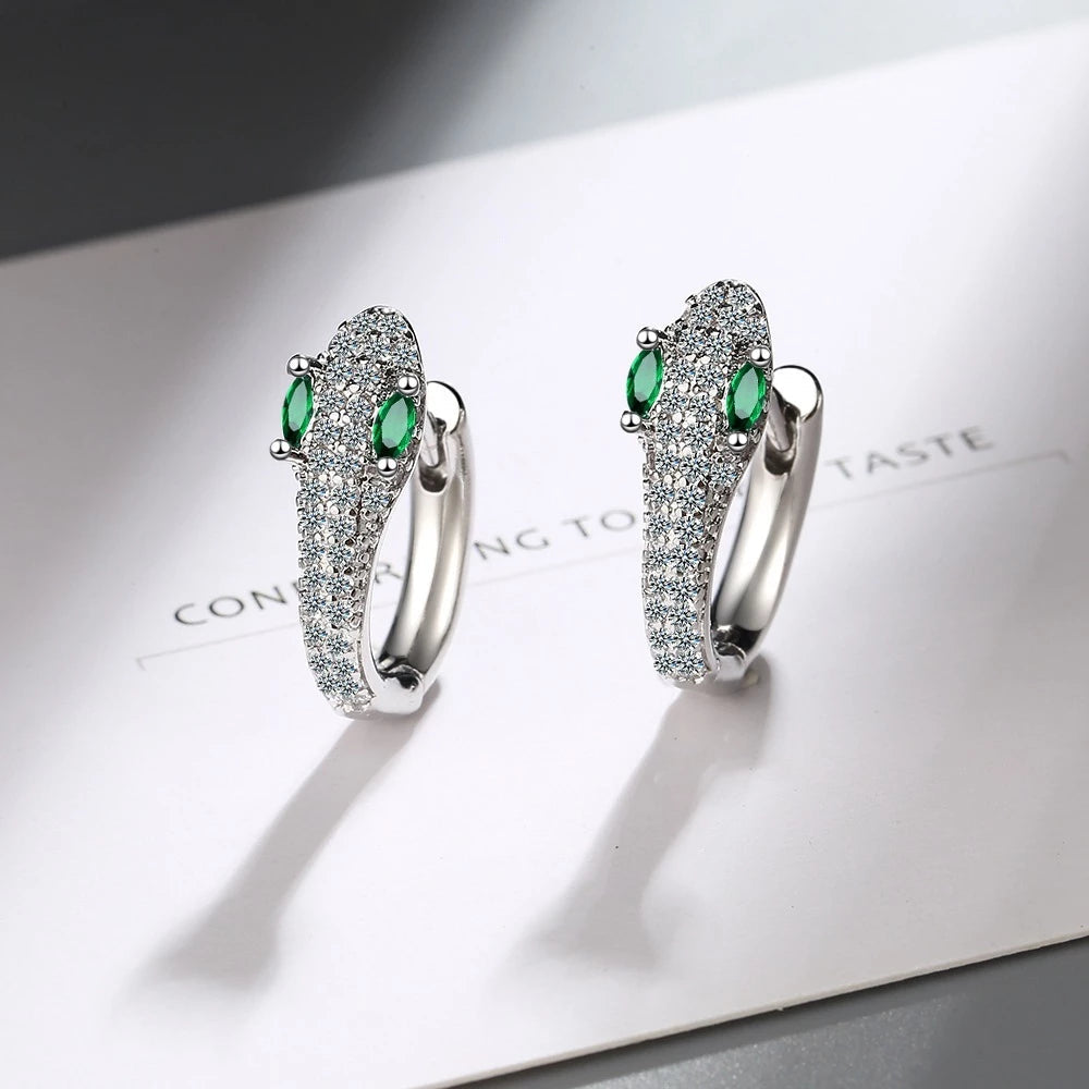 Snake Earrings in 925 Sterling Silver - Leila-State of Style