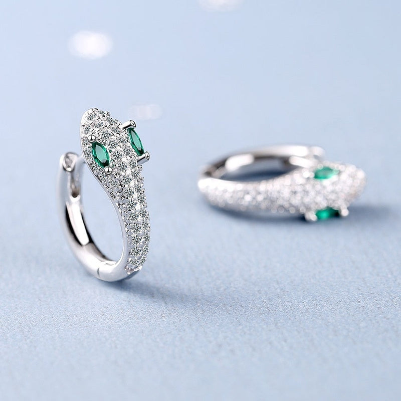 Snake Earrings in 925 Sterling Silver - Leila-State of Style