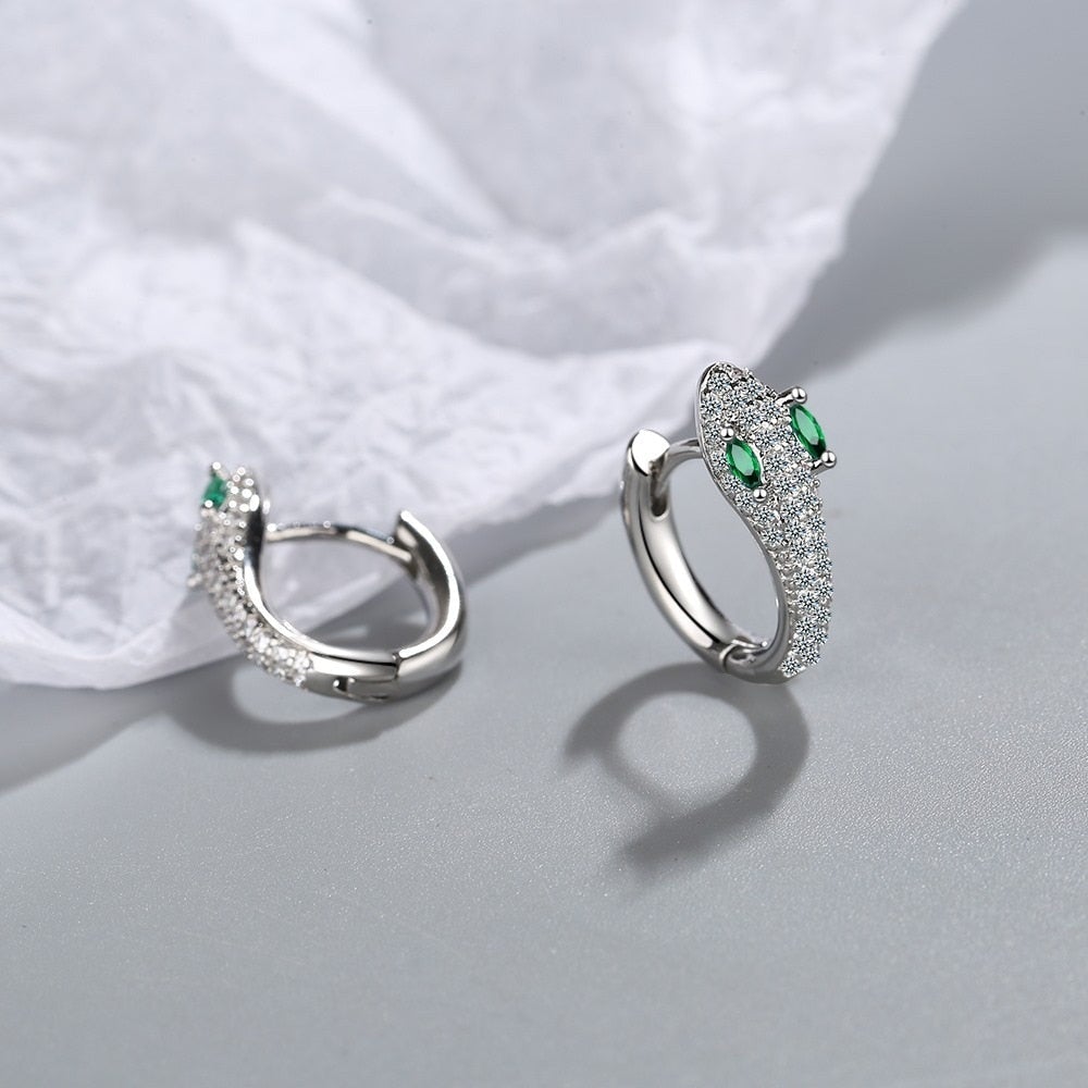 Snake Earrings made of 925 Sterling Silver - Leila-State of Style