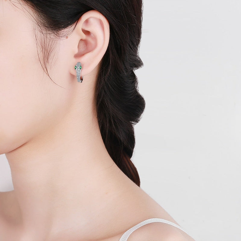 Snake Earrings made of 925 Sterling Silver - Leila-State of Style